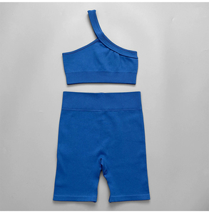 Conjuntos deportivos sin costuras para mujer, ropa de entrenamiento de alta elasticidad para correr, Top corto para Fitness, pantalones de Yoga, traje de Fitness para mujer - Product Image 1