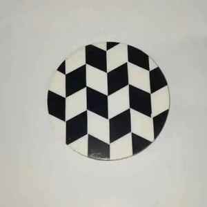 Factory Supply Resin Coasters Handmade Modern Tea <b>Cup</b> <b>Mats</b> Pads 10mm Eco-Friendly Wholesale Price Colored Tableware Dinnerware - Product Image 1