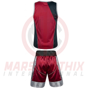 Producto de Moda: Conjunto de Pantalones Cortos y Chaleco de Muay Thai, Uniforme de Kickboxing y Lucha con su Logotipo Personalizado - Product Image 3
