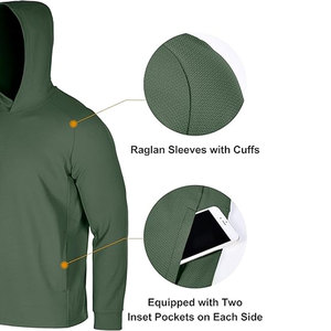 Sudaderas Ligeras, Sólidas y Casuales de Invierno para Hombre, Transpirables, Ecológicas, de Tela Elástica, Diseñadas para Entrenamientos en el Gimnasio y Uso Diario - Product Image 4