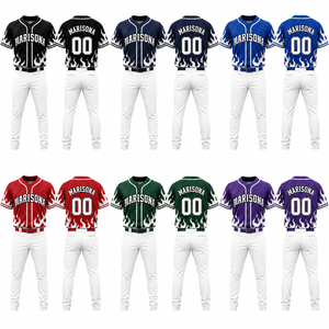 Uniforme de Béisbol Juvenil Personalizado, Conjunto de Camiseta de Equipo Infantil Sublimada, Fabricante de Marca Privada OEM ODM - Product Image 2