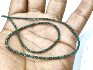 Perles facettées en diamant bleu naturel de haute qualité pour la fabrication de bijoux, taille 1,5-2,5 mm - Product Image 2