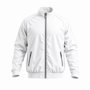 Blouson aviateur vintage pour homme, style intemporel, avec fermeture éclair avant et ourlet côtelé - Product Image 1