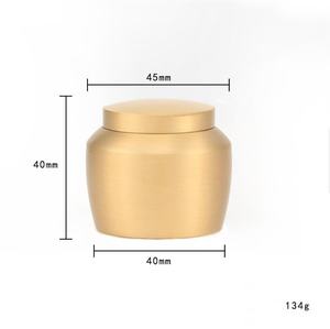 โกศใส่เถ้ากระดูกสัตว์เลี้ยงสีทองบรอนซ์ขนาดเล็ก สำหรับเก็บรักษาเป็นที่ระลึก โกศทองแดงสำหรับจัดแสดงที่บ้าน - Product Image 4