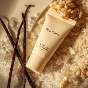 Exfoliante Labial Vegano Orgánico de Primera Calidad, Crema Humectante, Empaque con Logotipo Personalizado, Blanqueador, Aclarante, Exfoliante de Vainilla, Marca Privada - Product Image 2