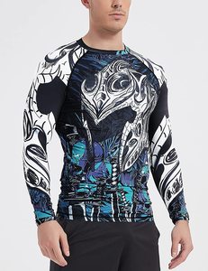 Camiseta de Protección Solar Sublimada Personalizada para Hombre y Mujer, Manga Corta, Protección UV, Poliéster, Natación, Venta al Por Mayor, Fabricante OEM - Product Image 4
