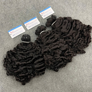 Extensiones de cabello natural rizado al vapor, listas para enviar, cabello vietnamita virgen. - Product Image 1