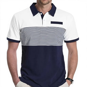 เสื้อโปโลลำลองสำหรับใส่ทั่วไป จากผู้ผลิตที่ได้รับการยืนยัน ผ้าคุณภาพสูง ผ้าฝ้าย 100% ผ้า Pk - Product Image 1