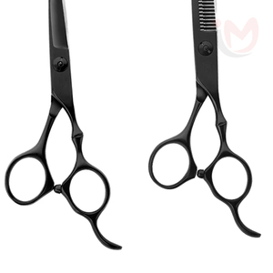 กรรไกรตัดผมด้วยมือขวากรรไกรสแตนเลสคมใบมีด28ซี่ฟันแบบแบนสำหรับร้านเสริมสวยมืออาชีพ - Product Image 3