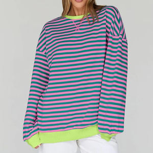 Sudadera de mujer de moda casual de calle con logo, de forro polar, manga larga, venta al por mayor de fábrica OEM para invierno - Product Image 3