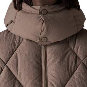 Chaqueta de Invierno Acolchada con Diseño de Diamantes para Hombre, Chaqueta con Capucha, Aislante, con Cierre de Cremallera, Chaqueta Elegante y Cálida para el Invierno - Product Image 3