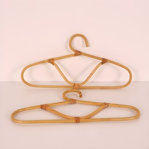 Cintres en rotin, prix le plus bas, cintres à vêtements les plus vendus, accessoire d'organisation de vêtements durable - Product Image 2