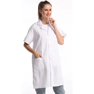 Batas de laboratorio premium para médicos o enfermeras, uniforme de hospital blanco personalizable, chaqueta médica de manga larga, ropa de trabajo para médicos y enfermeras. - Product Image 1