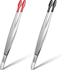 Ergonomic Design Stamp Tweezer Flat Tip Stainless Steel <b>Precision</b> <b>Tool</b> for Philately Jewelry Craft Work and Laboratory Handling - Product Image 1