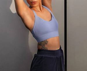 Hot Sale Custom Stretchy Lightweight Back <b>Cross</b> Strap Fitness Crop <b>Top</b> Training Sports Gym Workout Women's Yoga Bra - Product Image 4