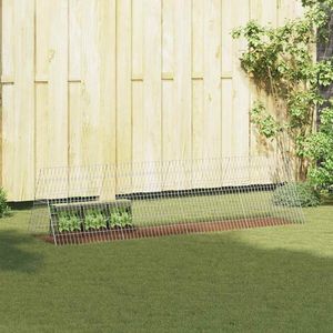 Jaula para Conejos de Acero Galvanizado Plateado de 650 x 55 x 55 cm para Mascotas - Product Image 1