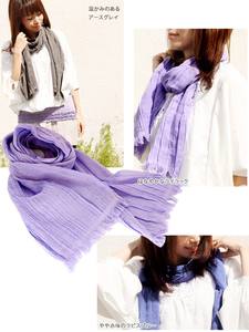 Osaka Japan UV Protective 100% Cotton <b>Scarf</b> Breathable Light Beige Casual Summer 22cm*178cm Low MOQ Wholesale HIORIE - Product Image 5