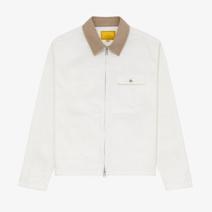 Women's Hot Sale High Quality Fashion Canvas Workwear <b>Coach</b> Jacket With Yellow Collar Zip Front Pockets Regular Fit Autumn Style - Product Image 3