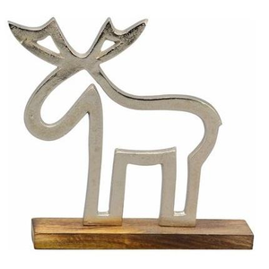 Figura Decorativa de Reno Metálico de Alta Calidad para Navidad, Adorno para Estante o Mesa, Precio de Fábrica, MOQ 50 Piezas - Product Image 1