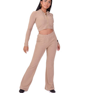Ensemble pull 2 pièces tricoté imprimé léopard pour femme, décontracté, manches longues, col rond, longueur cheville, coupe régulière, toutes saisons, anti-boulochage - Product Image 5