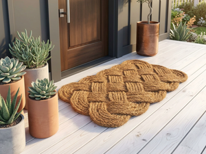Eco2go Vietnam Tapis de porte en fibre de coco biodégradable respectueux de l'environnement - 100% naturel antidérapant réversible |   Utilisation intérieure/extérieure - Product Image 3