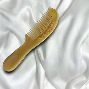 Peigne en corne de buffle indien, taille personnalisée, fabricant en gros, 100% fait main, pour femme, homme, usage en salon. - Product Image 5