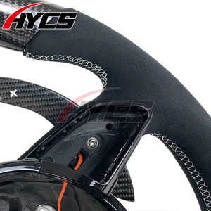 Volante de Fibra de Carbono Personalizado para <span class=keywords><strong>Audi</strong></span> Serie <span class=keywords><strong>RS</strong></span> RS3 RS4 RS5 RS6 RS7 S3 S4 S5 Serie B8 Antigua A8 R8 Q7 Q5 Compatible con Calefacción - Product Image 5