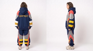 Conjunto Deportivo Personalizado Unisex, Ecológico, Tallas Grandes, Transpirable, 20% Poliéster, 80% Algodón, Sudadera Holgada con Capucha y Pantalones Jogger - Product Image 2