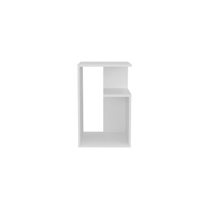 Everet 25\" <b>High</b> 3 Tier <b>Side</b> <b>Table</b> Black and White Nightstands - Product Image 6