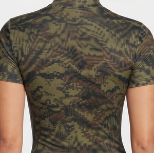 Women High Waist Camo Print <b>Sheer</b> Mesh <b>Bodysuit</b> Butt-Lifting Stretch 100% Polyester Clubwear Sexy See Through <b>Bodysuit</b> Ladies - Product Image 3