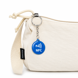 Porte-clés NFC en PVC époxy personnalisé CALA, NTAG213, étanche, étiquette intelligente RFID, réinscriptible et programmable, 28x31,5 mm - Product Image 4