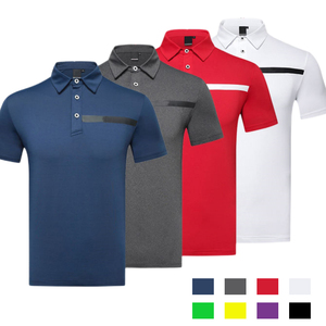High Quality Casual Men's Spandex Polyester Digital Printed Breathable Quick Dry Golf for Shirt - Product Image 2
