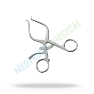 เครื่องมือถ่างผิวหนังแบบยึดติดในตัว ขนาด 12.5 ซม. สำหรับผ่าตัด 3x4 ง่าม ทำจากสแตนเลส - Product Image 3