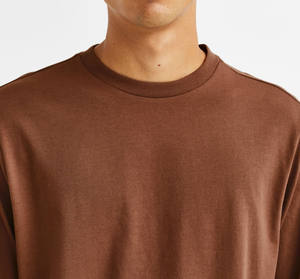 Camiseta Corta Vintage de Corte Cuadrado para Hombre, Personalizada, de Algodón Pesado, Hombros Caídos, Estilo Oversize, Estampado Gráfico, Camisetas de Hombre - Product Image 3