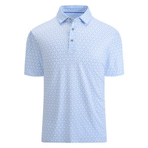 Chemise de golf décontractée pour homme, coupe ajustée, imprimé numérique personnalisé, 100 % polyester, séchage rapide, manches courtes, col à revers - Product Image 5