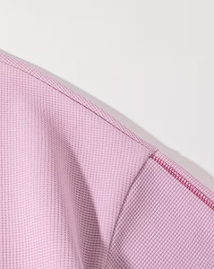 Pink Oversized Crew Neck Terry Knitted Pullover Solid Color Casual Sweatshirt Unisex Regular Fit Long Sleeve Breathable - Product Image 5