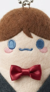 Soft Human-Shaped Plush <b>Keychain</b> with Wire Reinforcement - Product Image 3