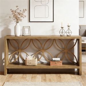 <b>Console</b> <b>Table</b> with <b>Storage</b> Space for Sofa Entrance Foyer or Lobby Use - Product Image 3