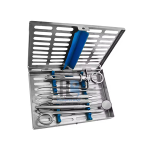 Kit de Cirugía Dental Manual, Juego de Instrumentos Dentales Profesionales de Acero Inoxidable con Jeringa, Espejo, Sonda y Herramientas de Extracción - Product Image 3