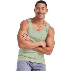 Solid Colours Men's Tank Top Ribbed Cotton Sleeveless Gym <b>Stringer</b> <b>Vest</b> Lightweight Breathable Tank Top - Product Image 4