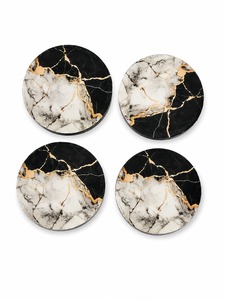 Custom MDF Enamel <b>Coaster</b> <b>Set</b> With High Quality Enamel Finish For Promotional Corporate Gift And Branding - Product Image 5
