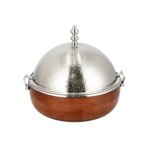 Traditional Chinese Wooden Casserole Pot Round Stainless Steel Lining With Lid Insulated Food Warmer For Gas And Induction - Product Image 2