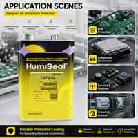 HumiSeal 1B73 Revêtement Conforme en Caoutchouc Synthétique de Silicone 5L, Séchage Rapide, UV Fluorescent Transparent, Origine US, Protection PCB