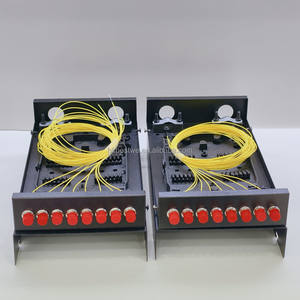Boîtier de terminaison FTTH ODF 8 ports 8 fibres monomode FC/UPC duplex avec pigtail et montage mural mini - Product Image 3