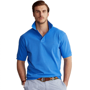 Chemises pour hommes à manches courtes en polyester/coton, respirantes, douces, anti-rides, avec logo brodé personnalisé, prix d'usine, ODM - Product Image 4