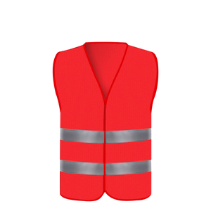 شعار مخصص بالجملة البوليستر ضوء عاكس سترة مبطنة برتقالية للعمال الفلورسنت ملابس المرور - Product Image 1
