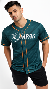 Camiseta deportiva de béisbol personalizada con tela de sublimación duradera y estilo atlético moderno - Product Image 2
