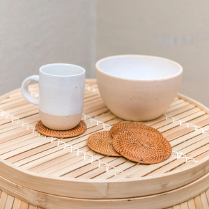 Hand-Woven Rattan Placemat <b>Coaster</b> <b>Drinks</b> And Dishes <b>Coaster</b> Placemat Table Mats Excellent Design - Product Image 4