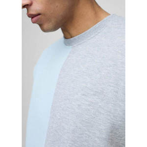 Conjunto de Sudadera de Manga Larga con Cuello Alto y Color Sólido para Hombre, Corte Regular, Informal, Jersey de Poliéster/Algodón, Pantalones Cortos, Parte Superior Beige - Product Image 6