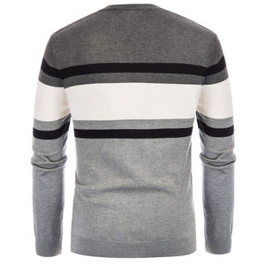 Pull en cachemire à col rond et manches longues pour homme, design tricoté personnalisé avec logo OEM, en coton mélangé, vente en gros - Product Image 3